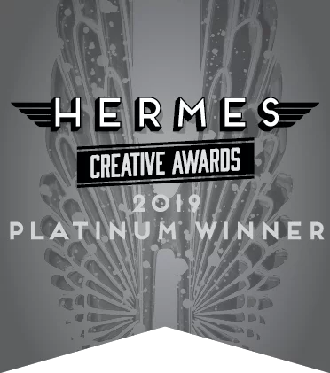 2019 PLATINUM Hermes Creative Awards winner for our Pro Bono work for Grounded in Philly