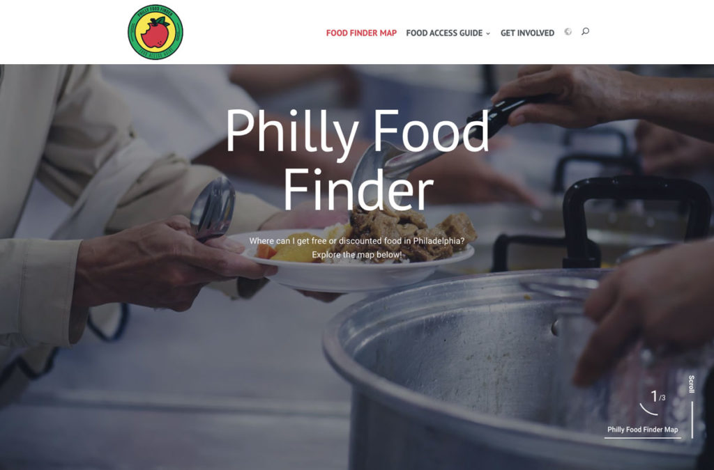 Philly Food Finder website